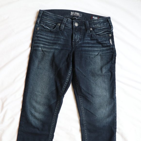 Silver Tuesday Mid Capri Jeans - Picture 1 of 5